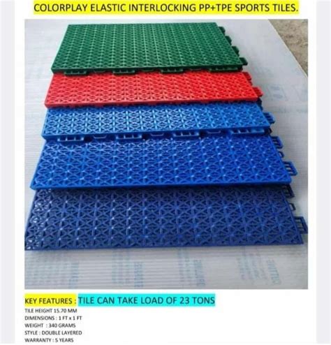 Polyvinyl Chloride Pp Interlocking Pp Tiles At Rs Sq Ft In