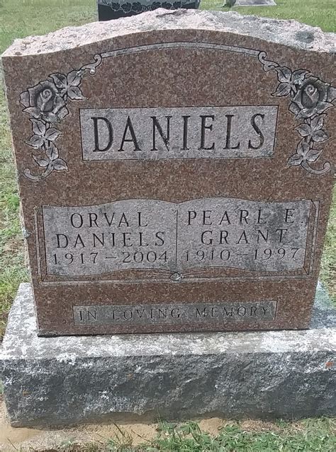 Tombstone Orval Daniels St Andrew S Cemetery Coe Hill Ontario