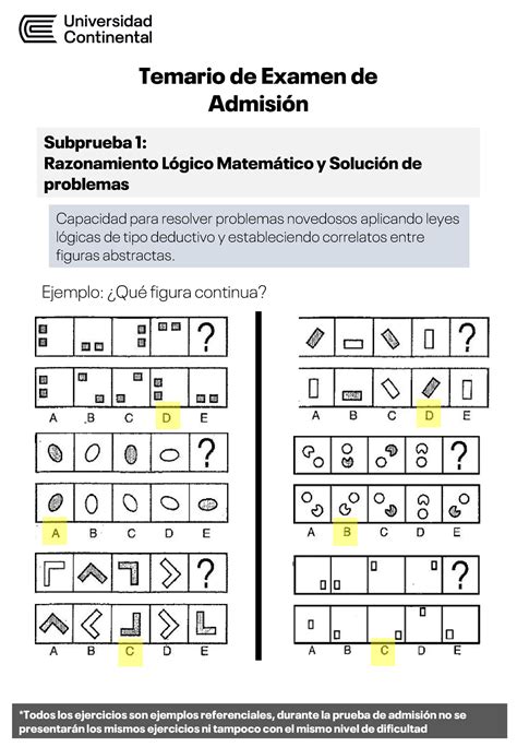 Temario Admisi N Geometr A Admisi N Subprueba Razonamiento