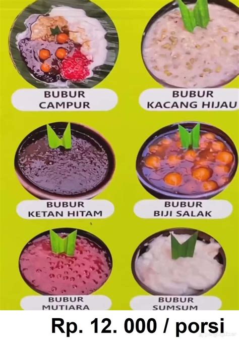 Selalu Diperbarui Menu Bubur Manis Bunda Kota Tangerang Tangerang