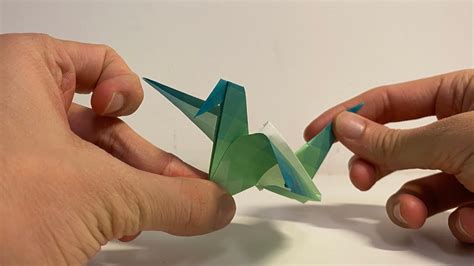 Como fazer PÁSSARO que bate asas de origami MUITO FÁCIL Animais de