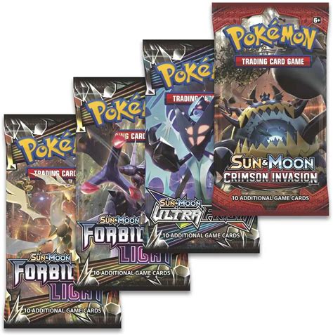 Pokemon Sun Moon Shiny Zygarde GX Legendary Box 4 Booster Packs Promo