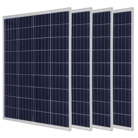 MIGHTY MAX BATTERY 100-Watt Solar Panel 12-Volt Poly Battery Charger for HQST Solar Panel ...