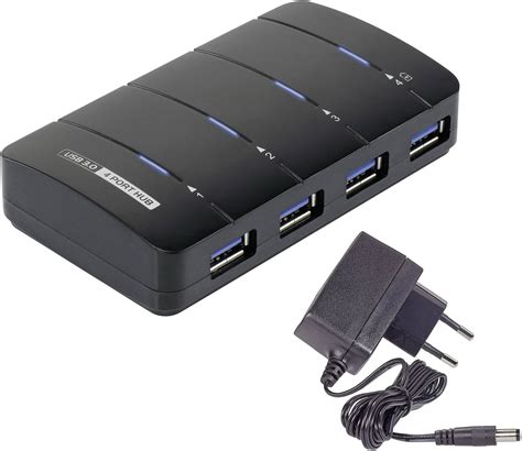 Renkforce 4 Ports Usb 32 1st Gen Usb 30 Hub Quick Charge Port