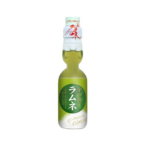 Japońska Kultowa Lemoniada Ramune o Smaku Zielonej Herbaty Matcha