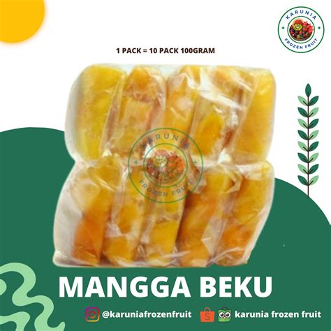 Jual Mangga Harumanis Frozen Buah Beku Mangga Frozen Fruit Mango