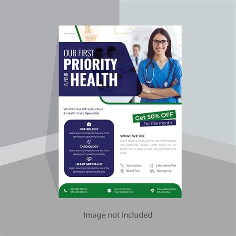 Premium Vector Medical Healthcare Flyer Design And Brochure Cover