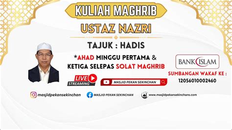 LIVE KULIAH SUBUH KITAB MATLA AL BADRAIN MASJID PEKAN