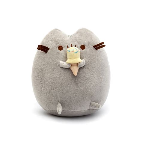 Мягкая игрушка S&T Pusheen cat с мороженым 18 см Gray (vol-68) купить в ...