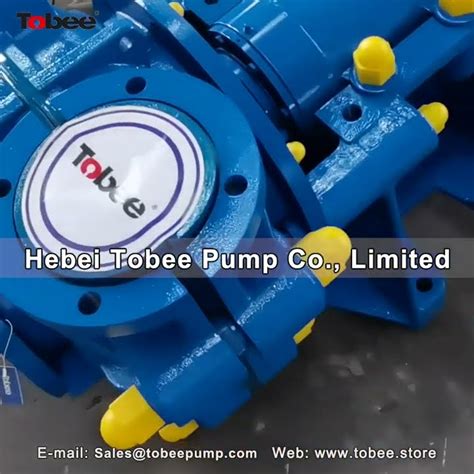 Tobee 6x4inch Rubber Lined Slurry Pump With Expeller Seal Process