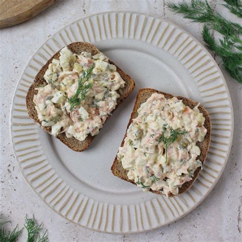 Pasta Jajeczna z Wędzonym Łososiem Odżywiaj się zdrowo