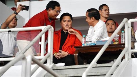 Erick Thohir Posting Foto Nobar Timnas Indonesia Vs Argentina Bareng