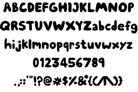 Chubby Thumbs Font Handwriting FontPlanet