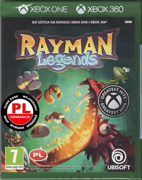 Rayman Legends Xbox One Xbox 360 PŁYTA PL NOWA 8031314624