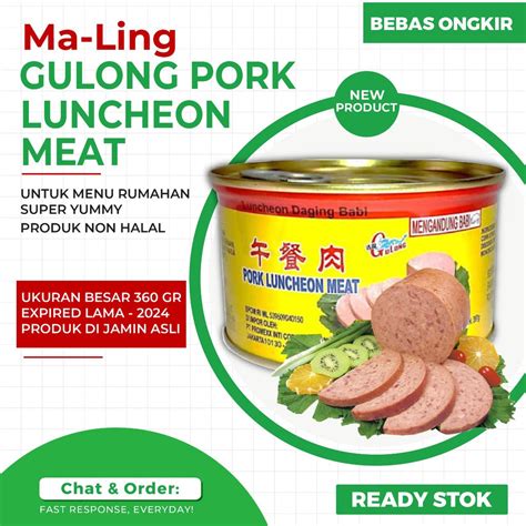 Jual Maling Gulong Pork Luncheon Meat Gram Ham Babi Babi Kaleng