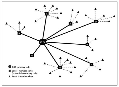 Schematic Representation Of The Hub And Spoke Model For Growth Of The