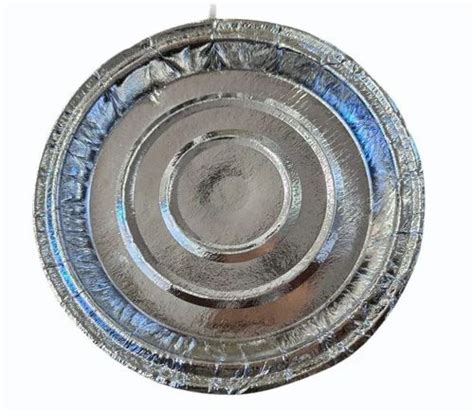 7inch Disposable Silver Foil Paper Plate At Rs 7 Piece Silver Paper