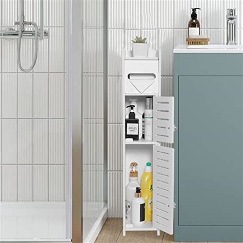 Tuoxinem Storage Cabinet For Small Spaces Over The Toilet Cabinet For Skinny