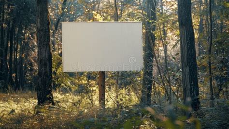 Blank Mockup Of An Outdoor Education Board Highlighting The Importance