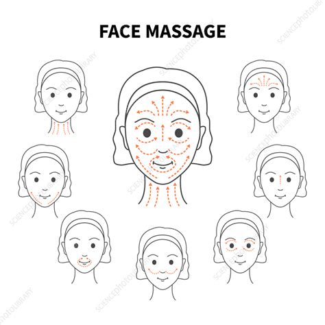 Face Massage Conceptual Illustration Stock Image F