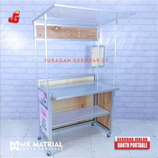 Jual Booth Portable Juragan Gerobak Jumbo Meja Lipat Jualan Shopee