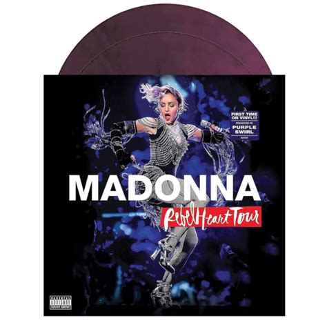 Madonna Rebel Heart Tour 2xlp Vinyl Record Purple Swirl Coloured