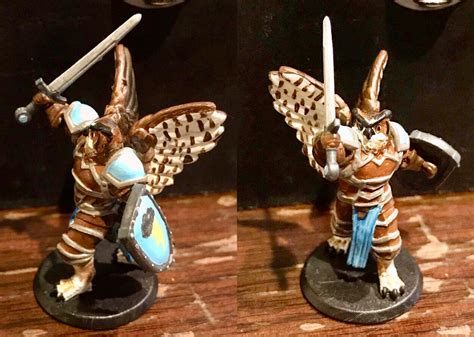 My Two Most Recently Painted Hero Forge Minis Owl Aarakocra Cleric And