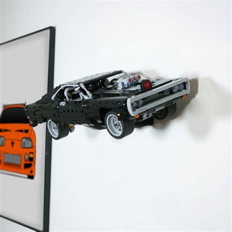 Lego Technic Dom S Dodge Charger Wall Mount Display Stand In