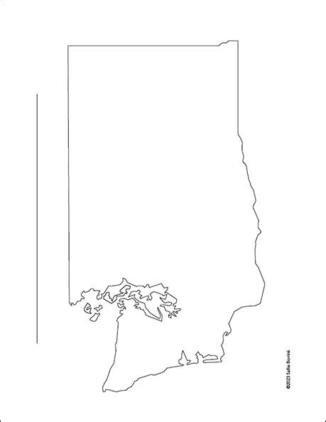 Washington – Blank Printable Map of Washington | Sallie Borrink