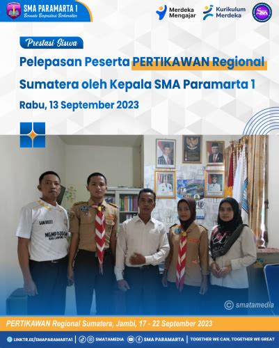 Pelepasan Peserta Pertikawan Regional Sumatera Oleh Kepala Sma