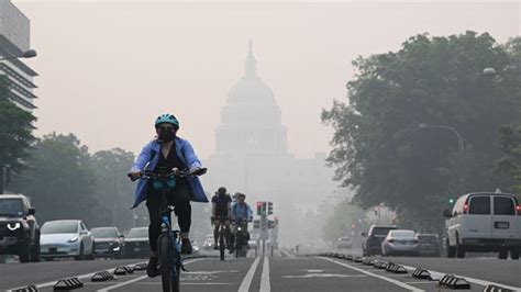 In photos: Smoke from Canada wildfires engulfs eastern U.S. in hazy blanket