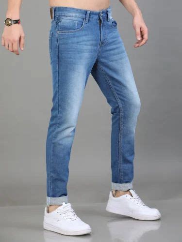 Regular Fit Faded Men Denim Jeans Navy Blue At Rs 525 Piece In