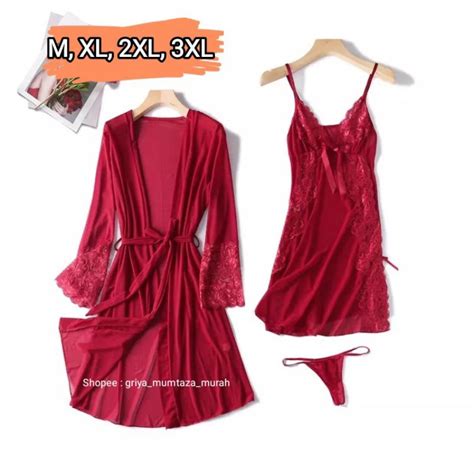 Jual M L Xl Xl Xl Lingerie Sexy Dinas Malam Lingerie Wanita