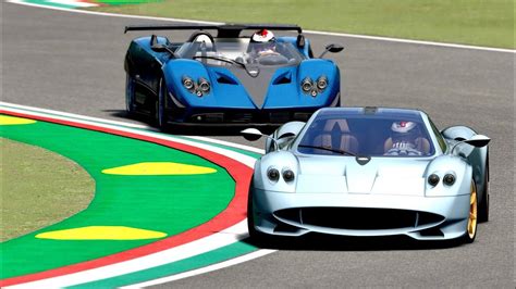 Pagani Huayra Codalunga Vs Pagani Zonda Hp Barchetta At Imola Grand