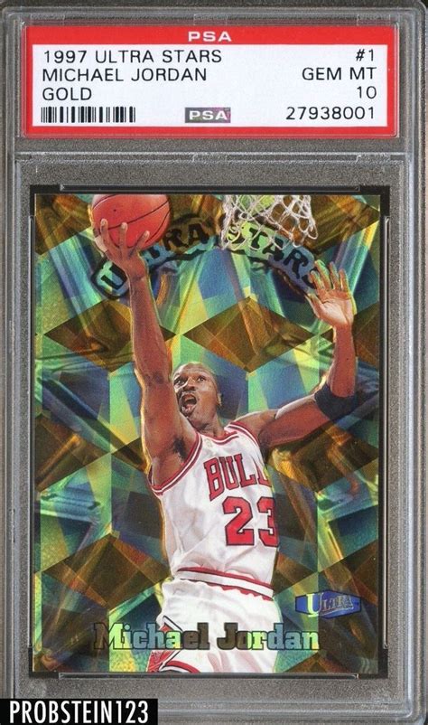 Fleer Ultra Stars Gold Michael Jordan Bulls Hof Psa Gem