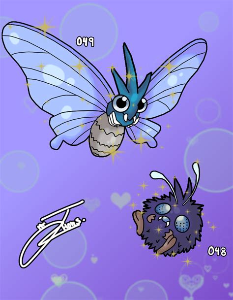 Venonat Line Evolution Shiny By Mrjhons900 On Deviantart