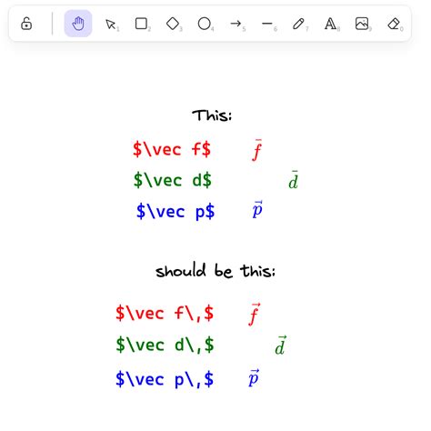 BUG LaTeX Equation Containing Just A Single Vector In Excalidraw Is