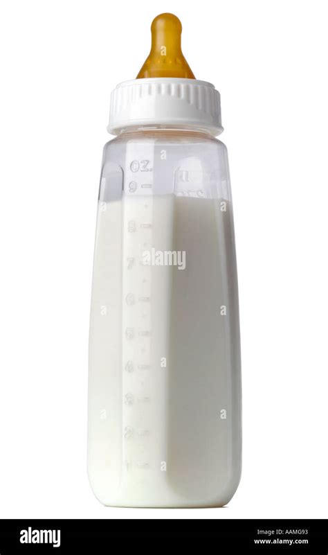 Baby bottle with milk Stock Photo - Alamy