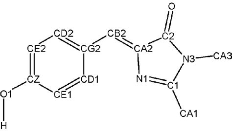 Chemical structure of the GFP chromophore. | Download Scientific Diagram