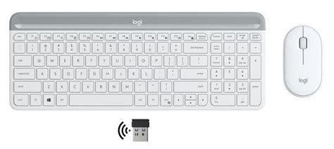 Pack Clavier Souris Logitech Mk Sans Fil Blanc Infinytech Reunion