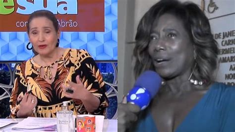 Sonia Abr O Se Emociona Ao Prestar Homenagem Para Gl Ria Maria Ao Vivo