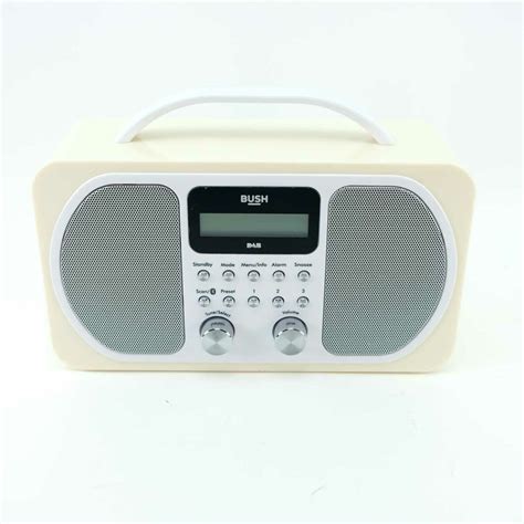 Bush Portable Bluetooth AM FM And DAB Radio Cream