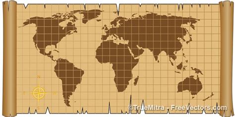 Old World Map Vector for Free Download | FreeImages