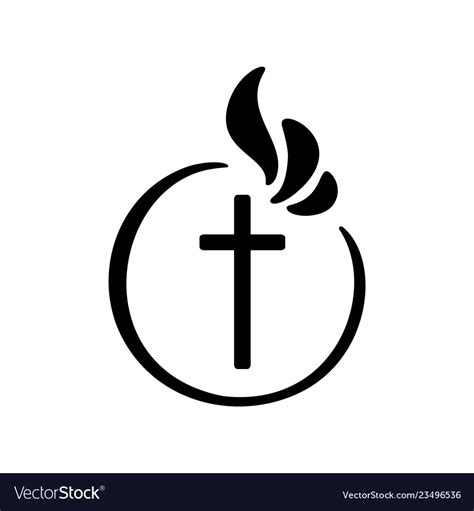 Christian logo emblem Royalty Free Vector Image