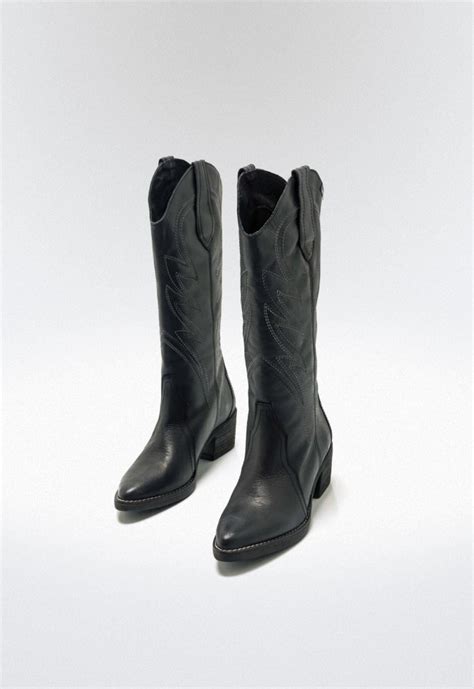 Bota Cowboy De Mujer Negro Mustang