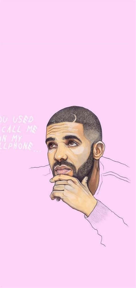 Download Aesthetic Drake Thoughful Wallpaper