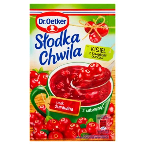 Dr Oetker Słodka Chwila Kisiel Z Kawałkami Owoców Smak Żurawina 32 5 G