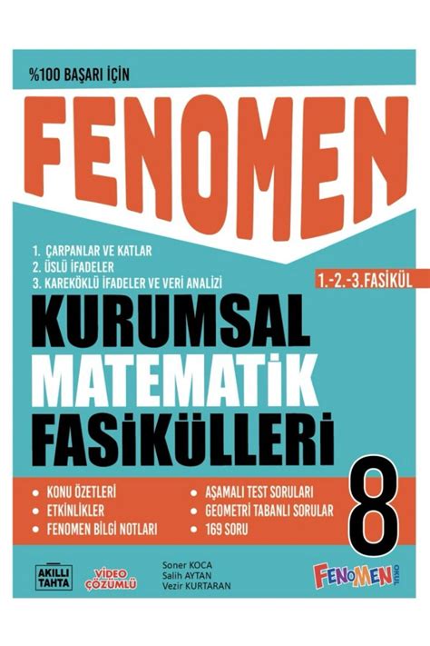 Fenomen Yayıncılık FENOMEN YAYINCILIK 8 SINIF KURUMSAL MATEMATİK