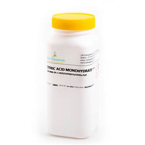 Citric Acid Monohydrate Ar Lab Chemicals Ar Cp Reflecta