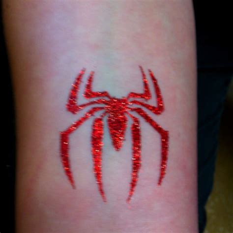 Spider Glitter Tattoo by Little Lionhearts